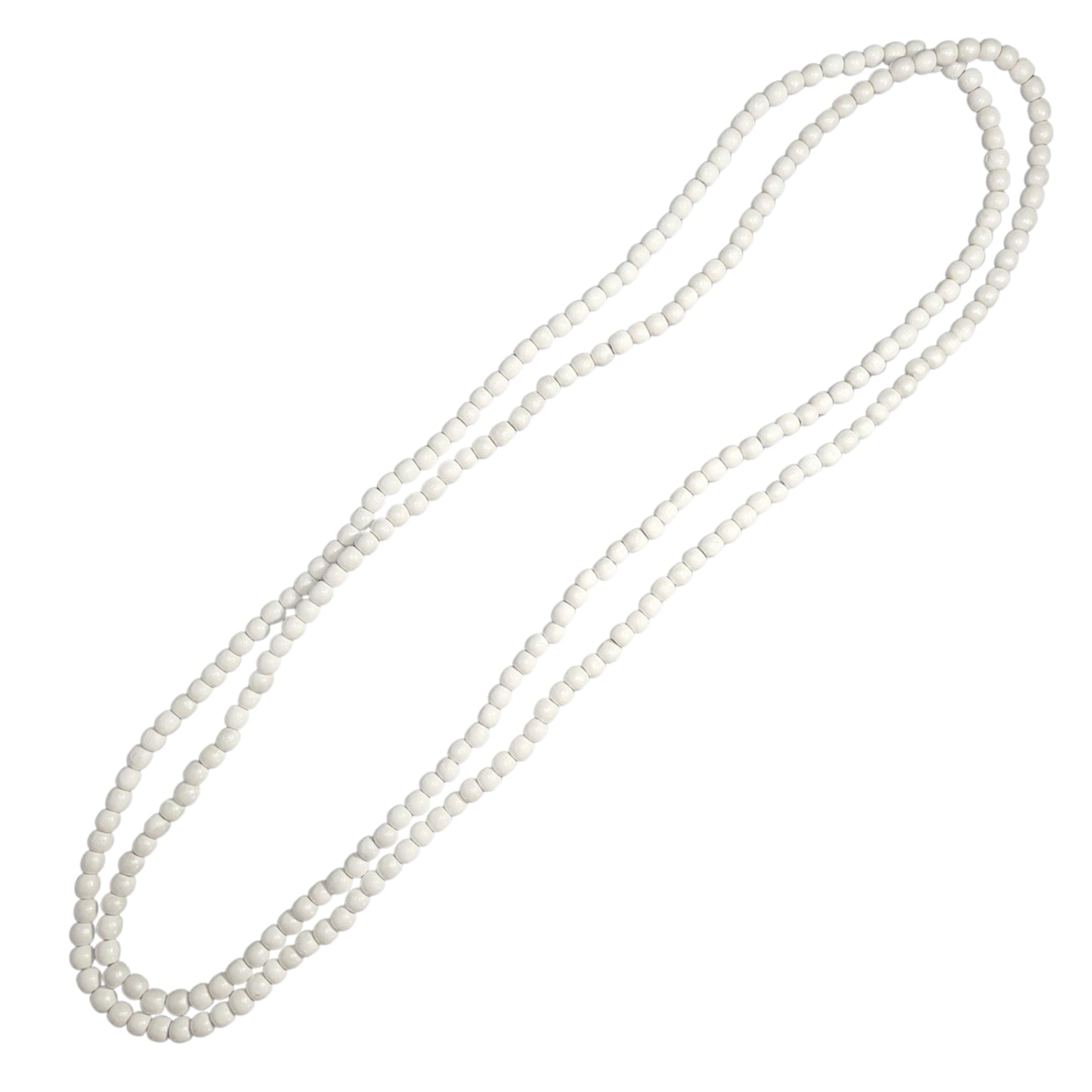 Long Essentials- Metallic Round Beaded Necklace