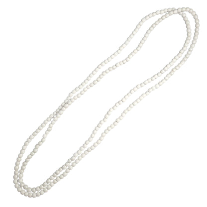 Long Essentials- Metallic Round Beaded Necklace