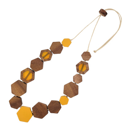 Honeycomb Long Necklace