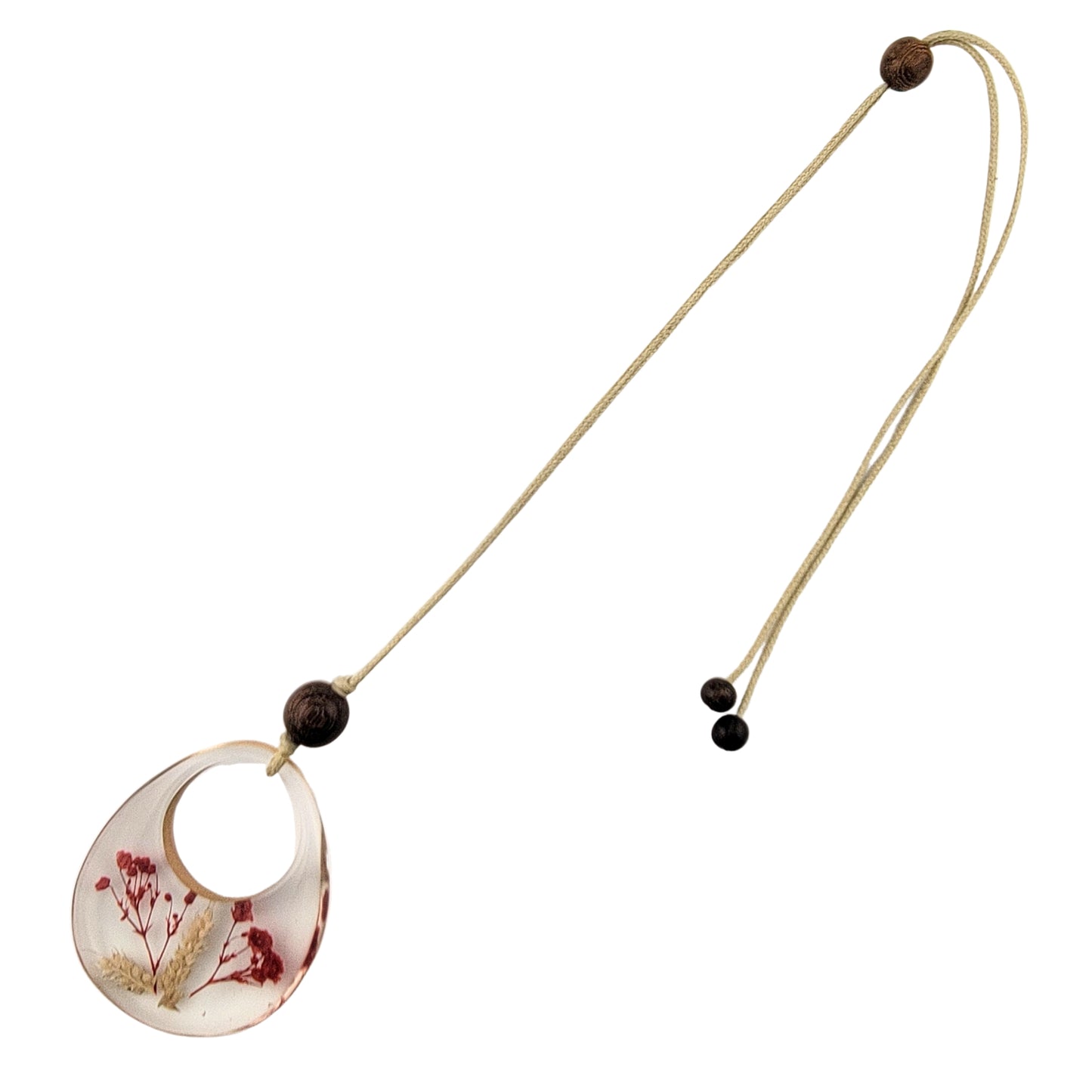 Mini Flowers Oval Drop Pendant